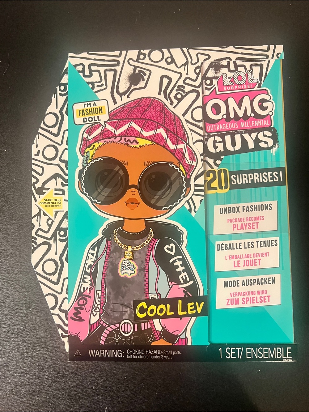 LOL Surprise OMG Outrageous Millennial Guys Fashion Doll 20 Surprises
